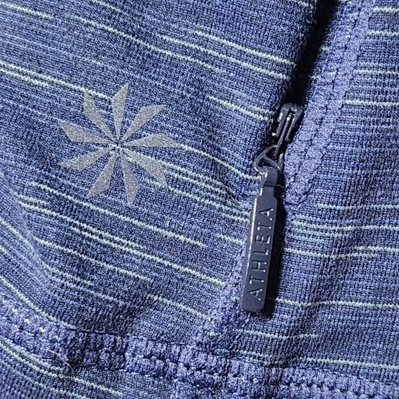 Athleta Striated Hope Jacket Full Zip Navy Blue Women’s - Size Small - Picture 7 of 10